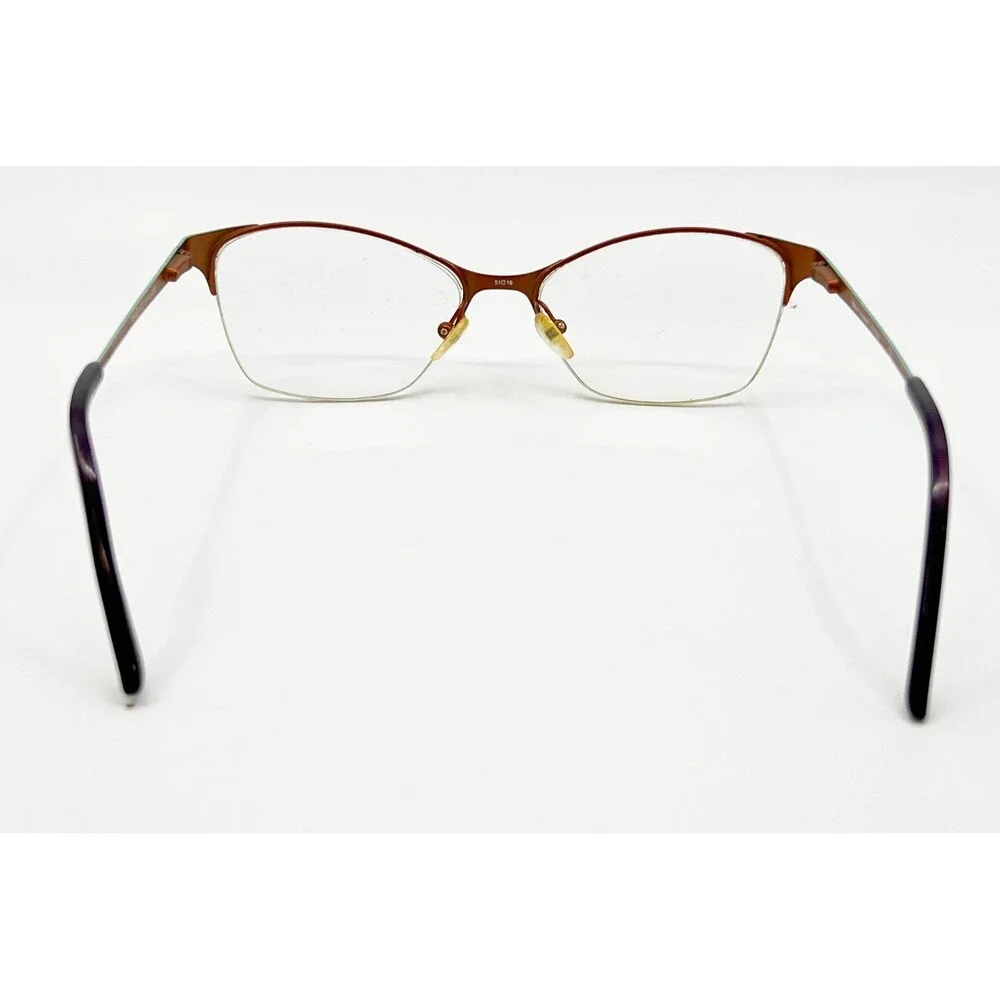 Scott Harris Eyeglasses Womens Purple Semi Rimless SH-422 C2 51-16-135